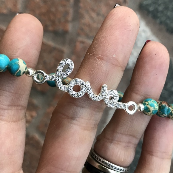 🔴SALE ! Love blue sea jasper valentine bracelet - Picture 5 of 9